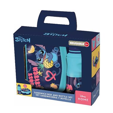 Stor 26 Set Porta Merenda e Borraccia Stitch