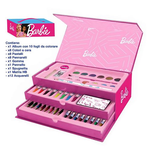 Valigetta colori da 41 pz Barbie