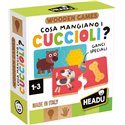 Headu 26 Wooden Game Cosa Mangiano i Cuccioli