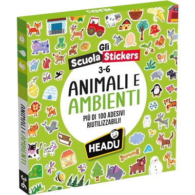 Headu 26 Scuola Stickers Animali e Ambienti