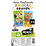 Headu 26 Maxi Flashcards Montessori Animal Sounds