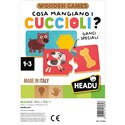 Headu 26 Wooden Game Cosa Mangiano i Cuccioli