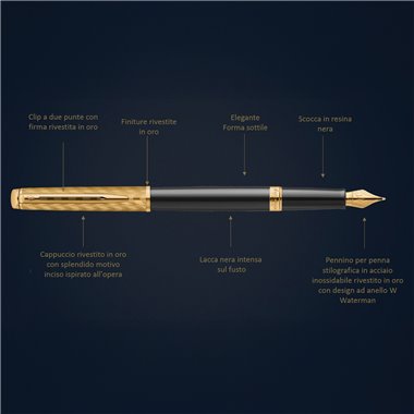 Waterman Opera Hemisphere Black GT Stilo M