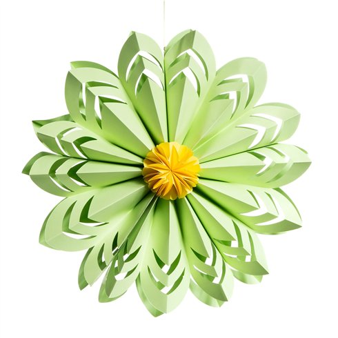 SIL Decor fiore paper 2d d.40 cm verde