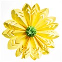 SIL Decor fiore paper 2d d.40 cm giallo