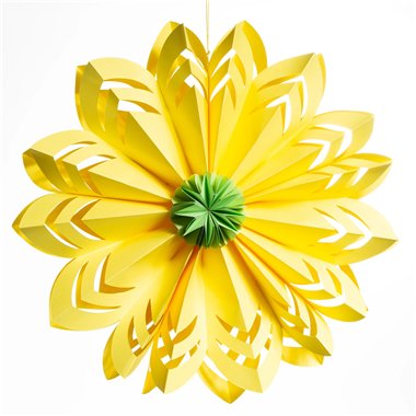 SIL Decor fiore paper 2d d.40 cm giallo
