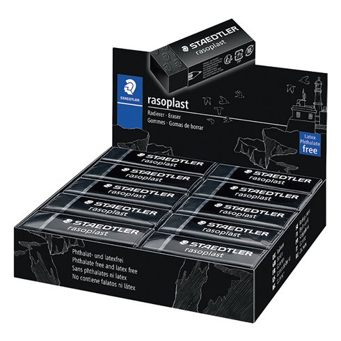 Gomme Staedtler 526 B20-9 20 pz. Black