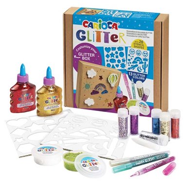 Carioca Regalo Glitters con Stencil 42191