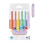 Evidenziatori Carioca Pastel a 6