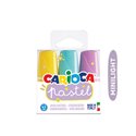 Evidenziatori Carioca Pastel mini a 3