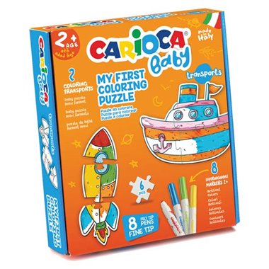 Puzzle Carioca Baby Coloring Transport 43080
