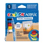 Marker Carioca Acrylic 5 col.