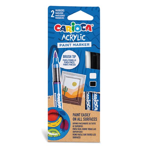 Marker Carioca Acrylic 2 col.