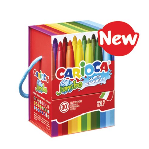 Pennarelli Carioca Jumbo Hard Box 30 col.