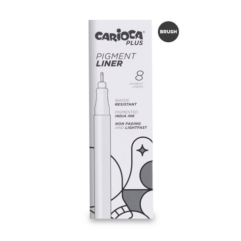 Carioca Plus Pigment Liner  Brush