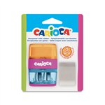 Carioca Temperino 2 fori + Gomma in blister