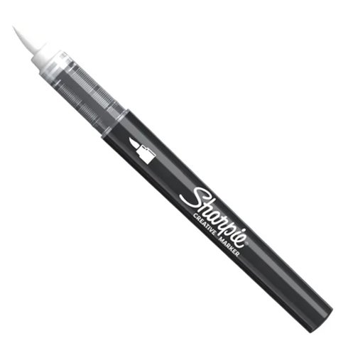 Marker Sharpie Creativi Acrilici Punta Brush White