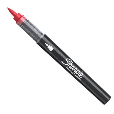 Marker Sharpie Creativi Acrilici Punta Brush Red