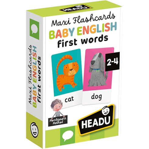 Headu 26 Maxi Flashcards Montessori Baby English