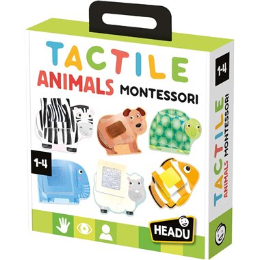 Headu 26 Tactile Animals Montessori