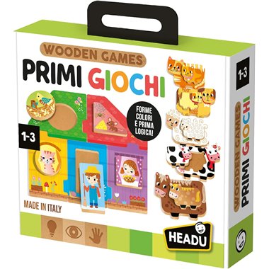 Headu 26 Wooden Games Primi Giochi