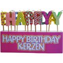 Candeline Sagomate Scritta Happy Birthday