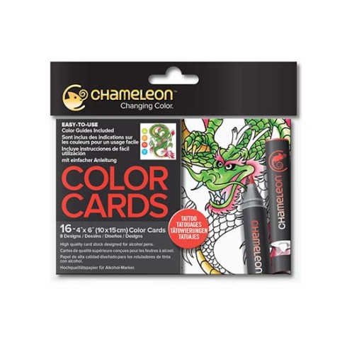 Chameleon Color Cards Tattoo