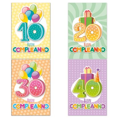 Biglietti Cecami 26 Buon Compleanno c/applicazione FA00243BC/12
