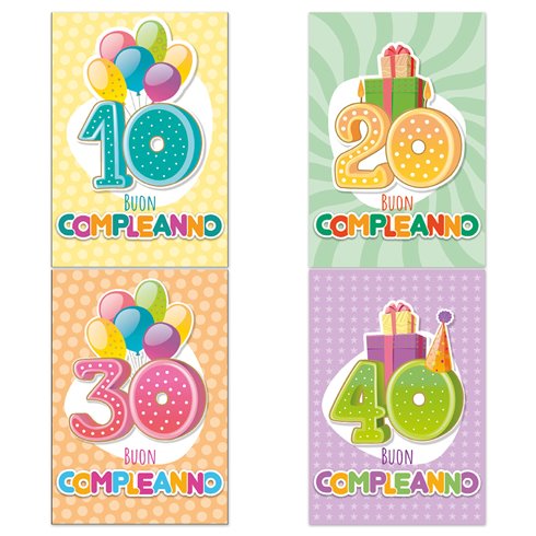 Biglietti Cecami 26 Buon Compleanno c/applicazione FA00243BC/12