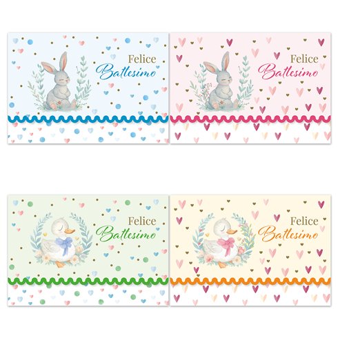 Biglietti Cecami 26 Battesimo p/soldi FE10201PS/12