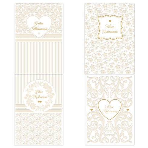 Biglietti Cecami 26 Matrimonio / Nozze FE10219FM/12