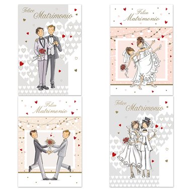 Biglietti Cecami 26 Matrimonio / Nozze FE10157FM/12