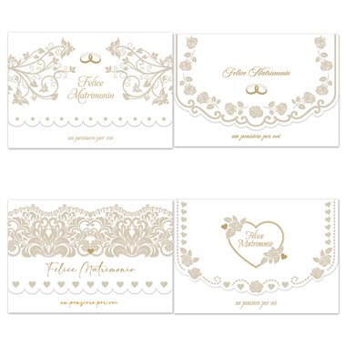 Biglietti Cecami 26 Matrimonio / Nozze P/soldi FE10241PS/12
