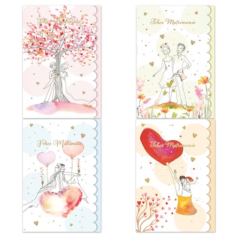 Biglietti Cecami 26 Matrimonio / Nozze P/soldi FE10216PS/12