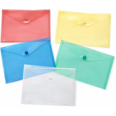 Buste con Bottone A6 Assortite 5 pz.