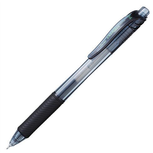 Penne Gel Pentel Energel Klick Ago BLN104 0.7 Nero 12 pz.