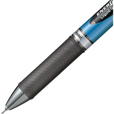 Penne Gel Pentel Energel Klick Ago BLN75 0,5 Nero 12 pz.