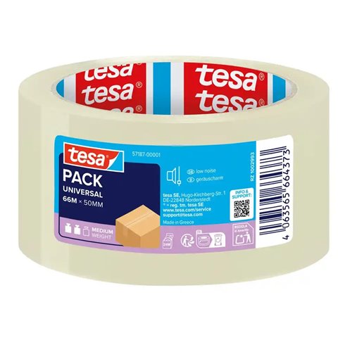 Nastro adesivo Tesa 50x66 Trasparente Low Noise 57187