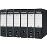 Registratori Oxford G85 Protocollo dorso 8 35x29 h. Nero