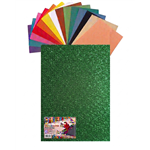 Gomma Eva 60x40x2 10 ff  Glitter Verde 23NIK162