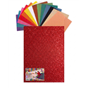 Gomma Eva 60x40x2 10 ff  Glitter Rosso 23NIK158