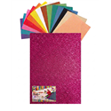 Gomma Eva 60x40x2 10 ff  Glitter Fuxia 23NIK164