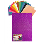 Gomma Eva 60x40x2 10 ff  Glitter Fluo Viola 23NIK175