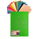 Gomma Eva 60x40x2 10 ff  Glitter Fluo Verde 23NIK173
