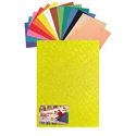 Gomma Eva 60x40x2 10 ff  Glitter Fluo Giallo 23NIK172