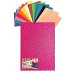 Gomma Eva 60x40x2 10 ff  Glitter Fluo Fucsia 23NIK174