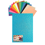 Gomma Eva 60x40x2 10 ff  Glitter Fluo Azzurro 23NIK177