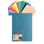 Gomma Eva 60x40x2 10 ff  Glitter Azzurro 23NIK179