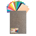 Gomma Eva 60x40x2 10 ff  Glitter Argento 23NIK156