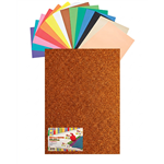 Gomma Eva 60x40x2 10 ff  Glitter Arancio  23NIK161